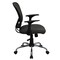 Emma and Oliver Mid-Back Mesh Swivel Task Office Chair with Chrome Base and Arms
